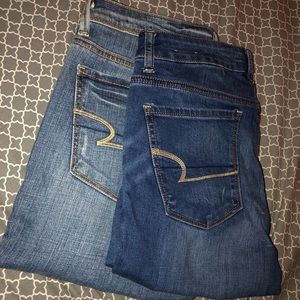 bundle • 2 pairs of american eagle jeans